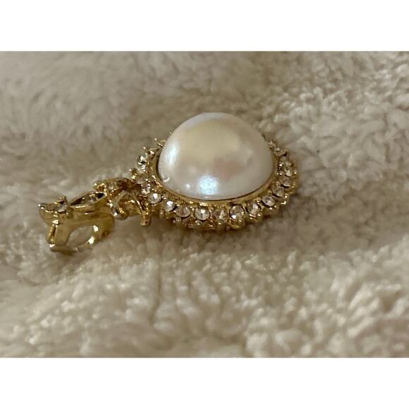 Vintage Gold and Pearl Pendant - Picture 3 of 5